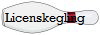 Licenskegling